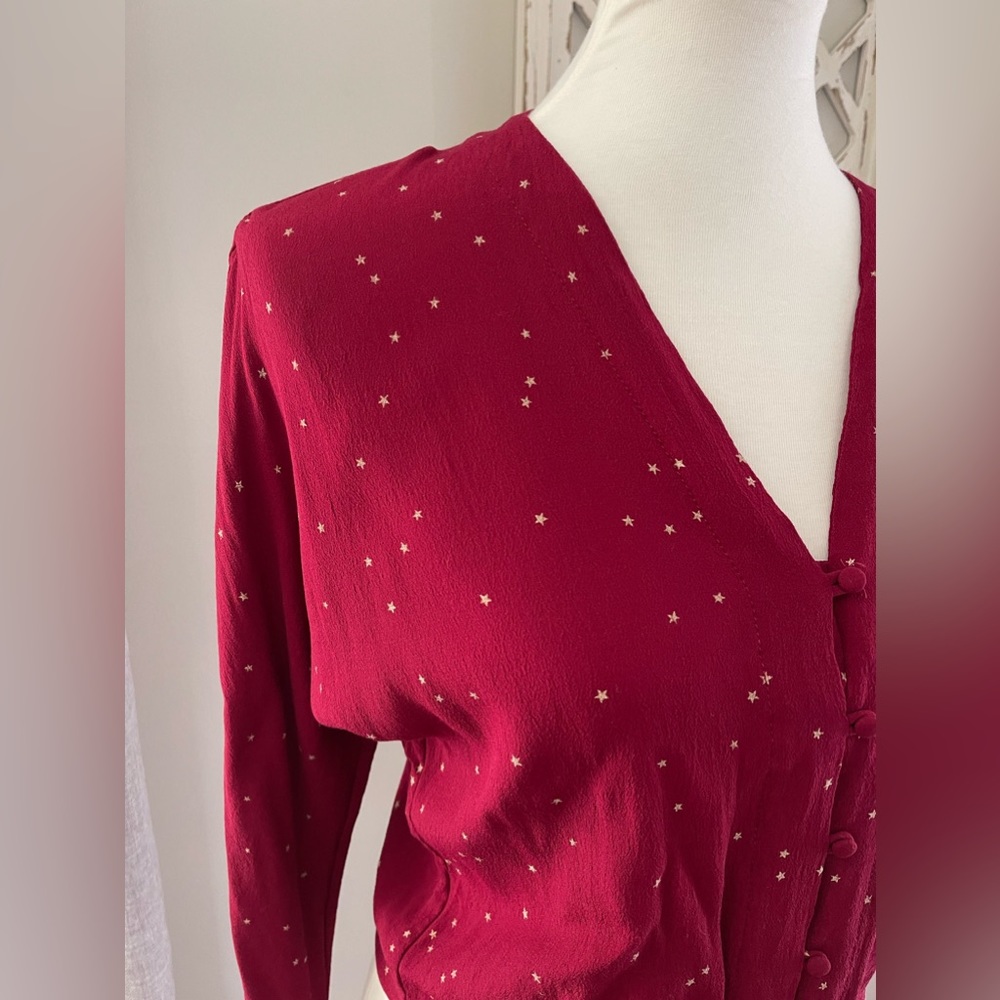 Rails Sloane Rogue Gradient Stars Button Down V-N… - image 4